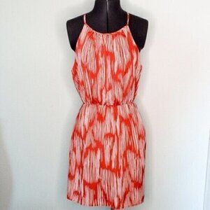Hello Miss dress sundress small burnt orange & white